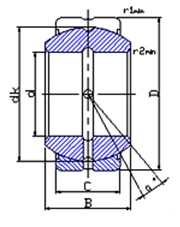 SphericalPlainBearingGEZFO2RSDiagram