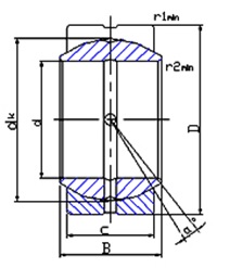 SphericalPlainBearingGEZESDiagram